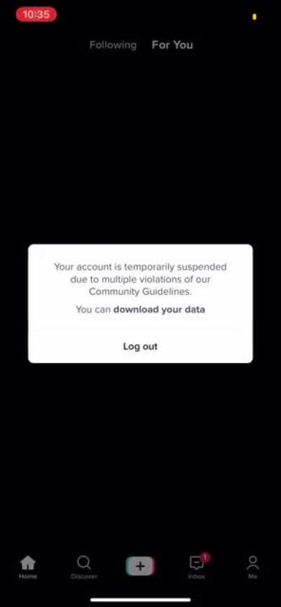 “ your account is temporarily suspended due to multiple violations of our community guidelines “ will I get access to this account again :/ ?? Has this happened to anyone? I can’t find answers anywhere