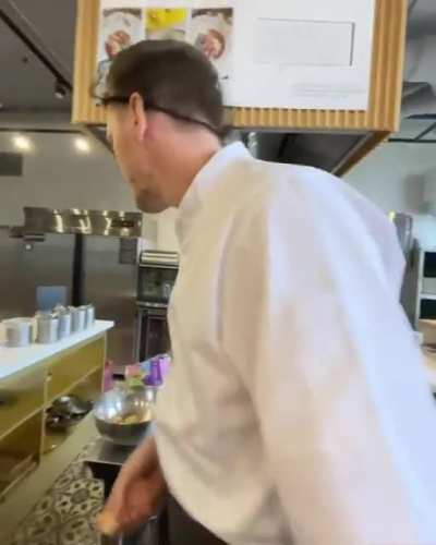 Trying to do Quality Control in an open kitchen be like....