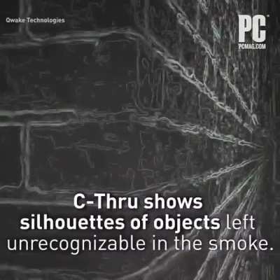 Eyepiece lets firefighters see through smoke and in darkness