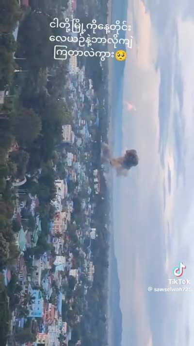 Footage of Myanmar Air Force bombing in Kayar State from Today (Music from Source)