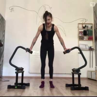 Incredible strength and balance.