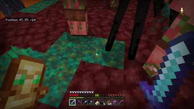 So I went afk at my pigman farm, and decided to go to the nether... Not even close BB