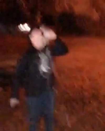 It's just a man drinking beer 🍺