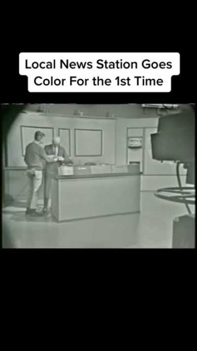 TV station switches to color live