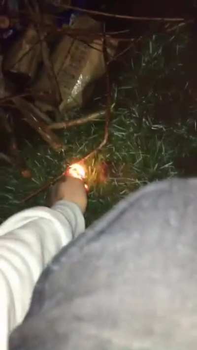 Why you lighting it there?
