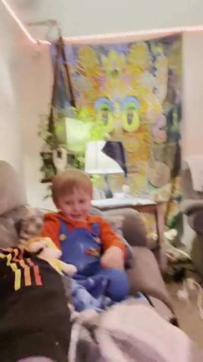 My boy and his dog....NOOOOOO