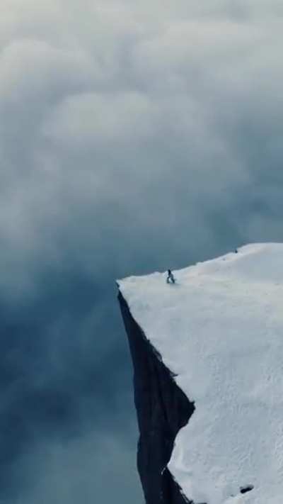 The edge of the world experience of Preikestolen.