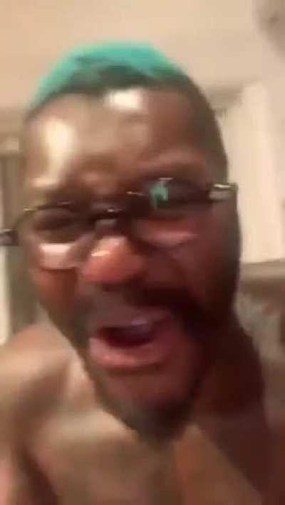 Djibril Cisse celebrating rival PSG's Champions League Final loss