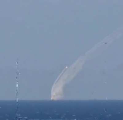 More clips from yesterdays large scale attack on Ukraines infrastructure, the first reportedly shows a Russian warship launching 