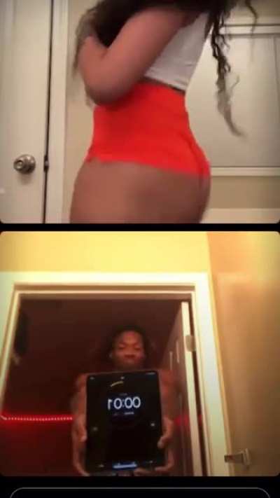 Her clapping her ass