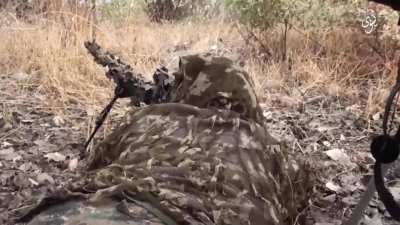 Sniper hunting peshmerga militants