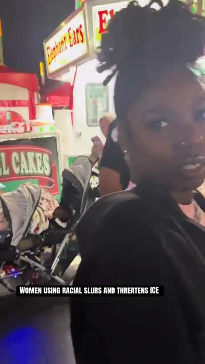 Florida Karen threatens to call ICE on people for reward money and then uses racial slurs against people confronting her over it at the Florida state fair in Tampa