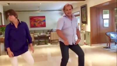 Neetu Singh practicing dance