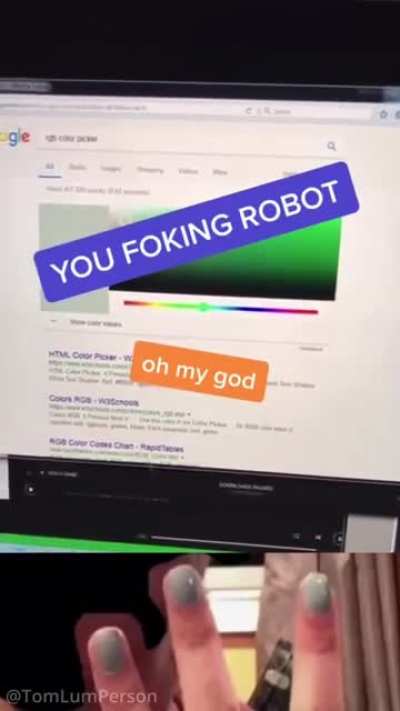 Robot disguised as a “hueman”
