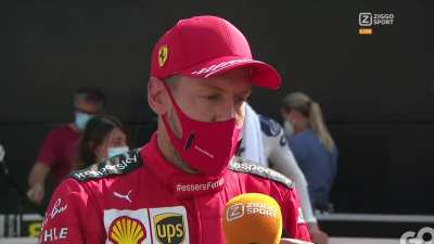 Smiling Seb after he heard he got DotD (Ziggo interview)