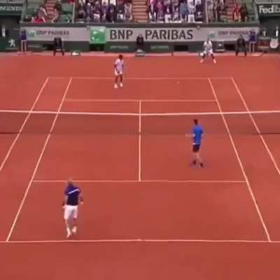 serving an ace ...
