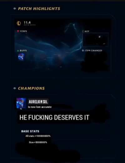 The 11.4 we deserve