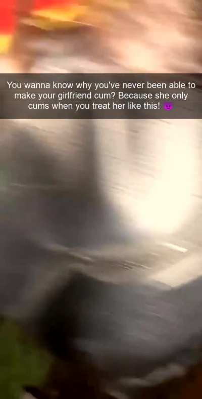 You cannot get yourself to be rough enough to get her off