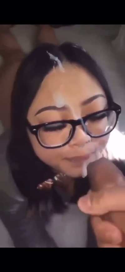 Asian chick receiving facial