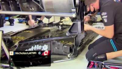 The speed of this mechanic’s hand...! Caught this during Russia FP2 footage