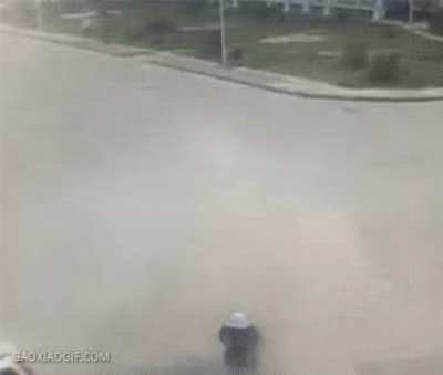 Narrowly avoiding a car crash