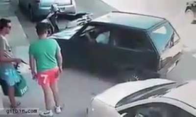 How to get out of a tight parking spot.