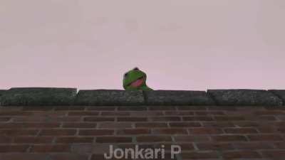Aqui está o porque do Kermit ter caído do telhado