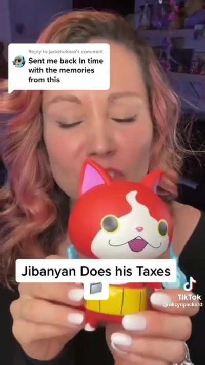 jibanyan dose his taxes