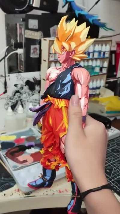 Repainted Dragon Ball figures, goku! It may be sent to the New York brick-and-mortar store for exhibition next month!