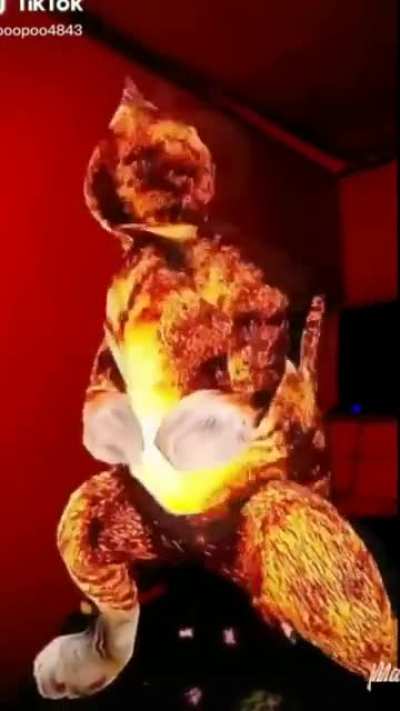 Omg look its a giant cat dancing! Wholesome!