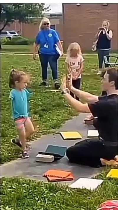 A high five