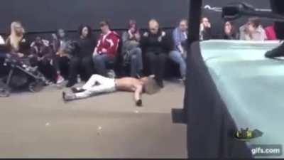 HMFT after my opponent missed the turnbuckle.