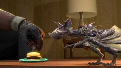 Yian Garuga getting some head scratches....
