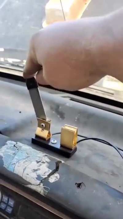 One quick way to make a hole in your dash
