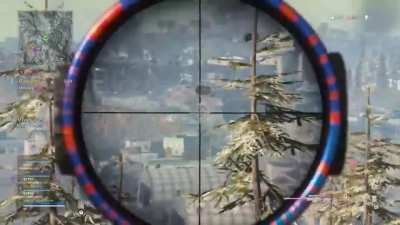 Our bounty and most wanted tried to get away, hit em with the 743m snipe out the heli