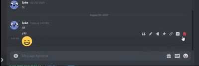 now on canary, hold shift to activate message quick action toolbar (1 click delete!)