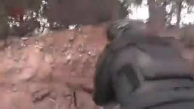 Opposition cameraman is injured after his position comes under sustained high-caliber fire - 3/18/2014