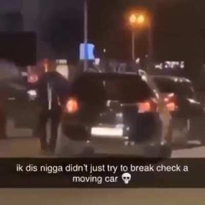 LL: Using a feint at a speeding vehicle isn't a good idea