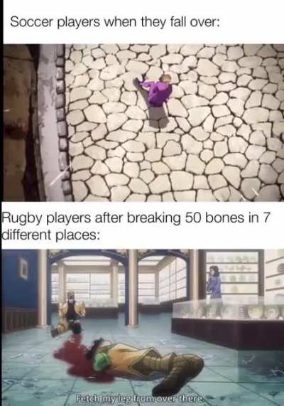 Fetch my leg over there