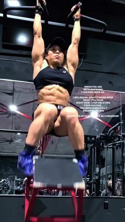 Abs resistance with anything I can find. Lesson: you already have what you need inside of you to succeed. Make it work