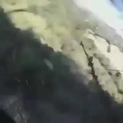 Riding a bike at high speed