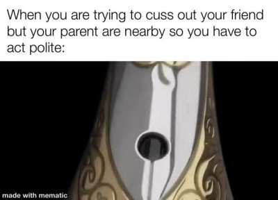 Gotta act nice