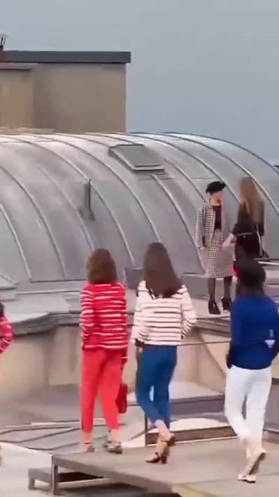 Fashion Show Crasher gives off MC Vibes! 