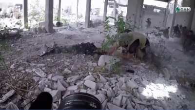 Syrian Arab Armed Forces (SAAF) Soldier Shot By Rebel Sniper