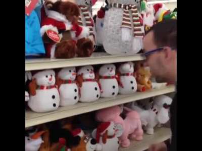He seems a little excited.