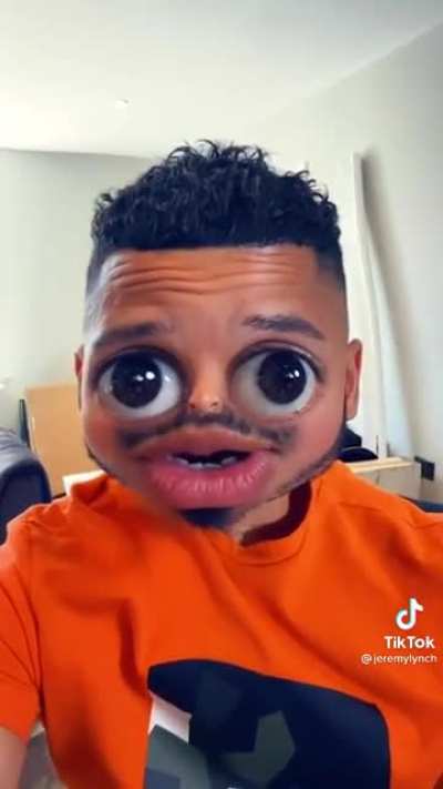 Taking the 'beating ur kids' meme and putting unnecessary Snapchat filters over it for extra spicy cringe