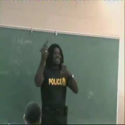 I'm the only one in this room professional enough, that I know of, to carry this Glock 40. I'm the only...
