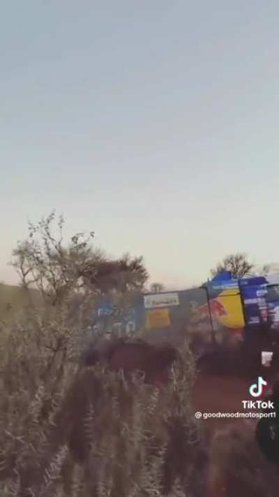 Dakar rally truck vs river