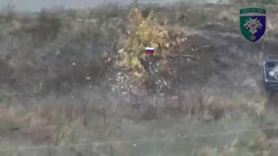 Several Russian armored vehicles with landing forces  on the eastern side of Myrnohrad were destroyed by drone operators of the 38th Separate Marine Brigade.