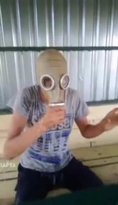 Drinking with mask title